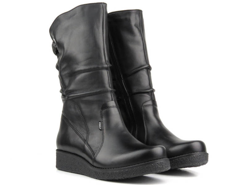 Bequeme Damen-Keilstiefel - Kosela Medic 9293, schwarz