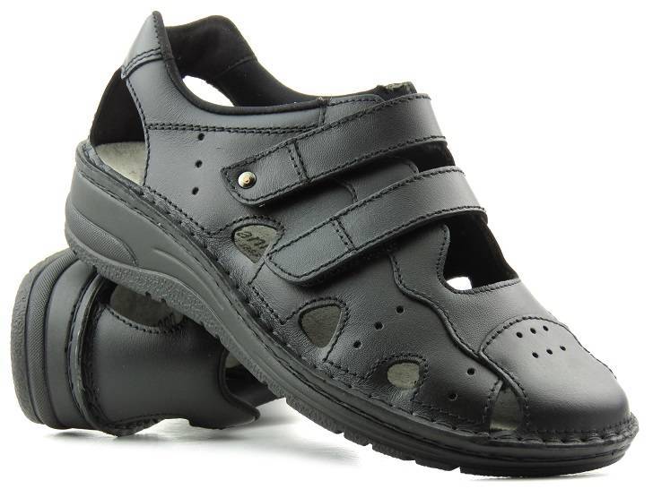 Bequeme Schuhe, Damen-Gesundheitssandalen - Berkemann Tec-Pro Larena 09310-875, schwarz