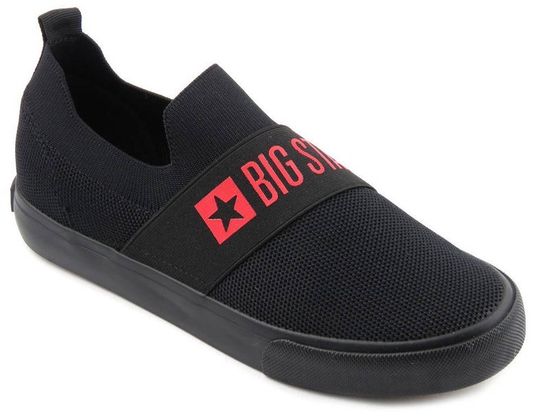 Damen-Sneaker, Slip-On-Sportschuhe – Big Star FF274221, schwarz