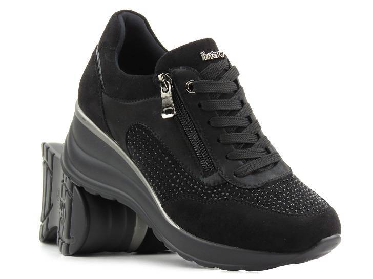 Damen-Sneaker mit Keilabsatz – INBLU IN001299, schwarz