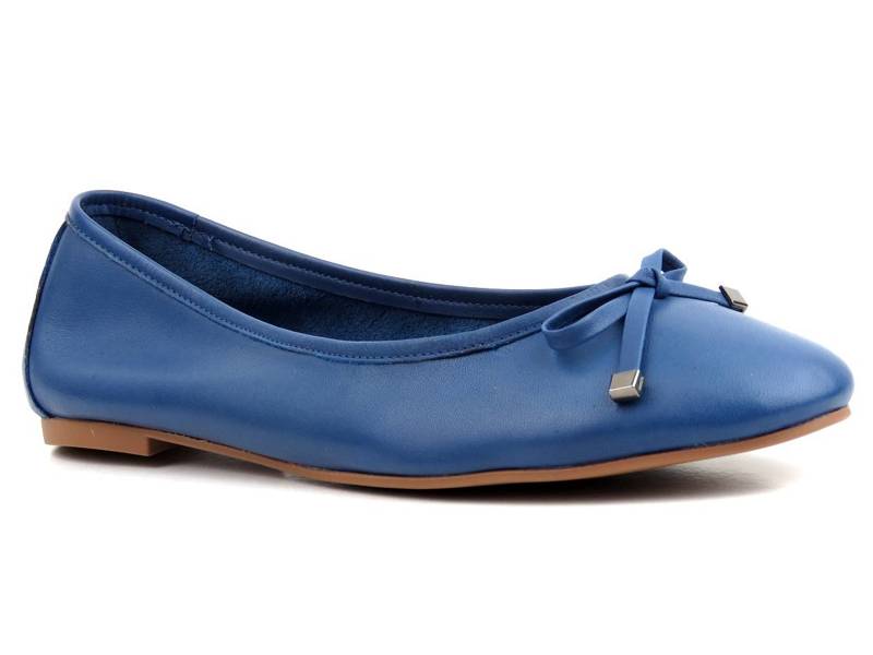 Damenballerinas mit Schleife – VENEZIA 21655, blau