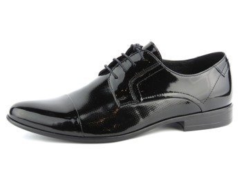 Elegante Herren-Lackschuhe CONHPOL 3286, schwarz