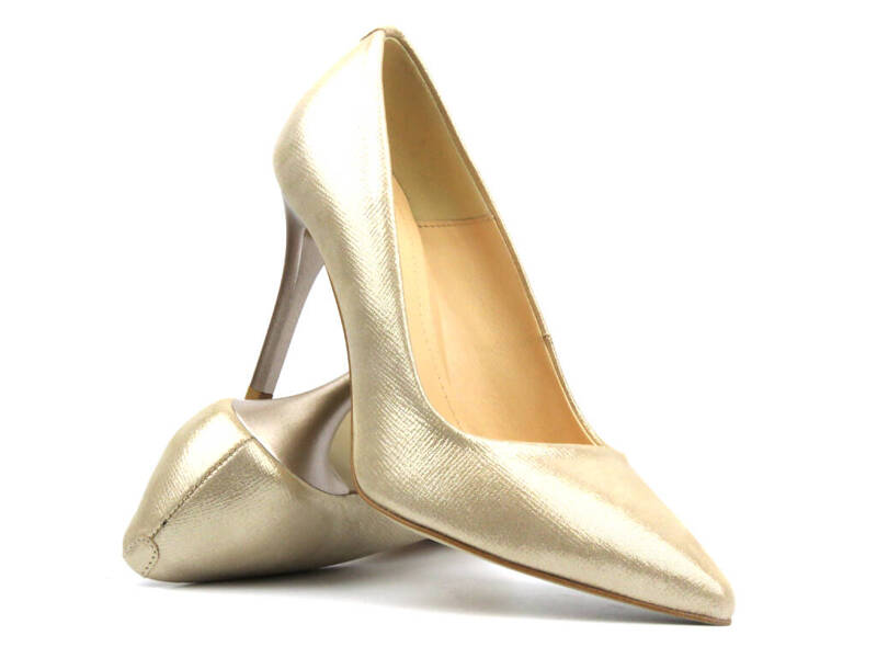 Elegante Stilettos mit spitzer Spitze – UNCOME 35004, Gold