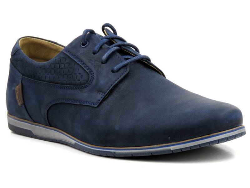 Freizeitschuhe für Herren aus Leder – RIKO 947, Marineblau