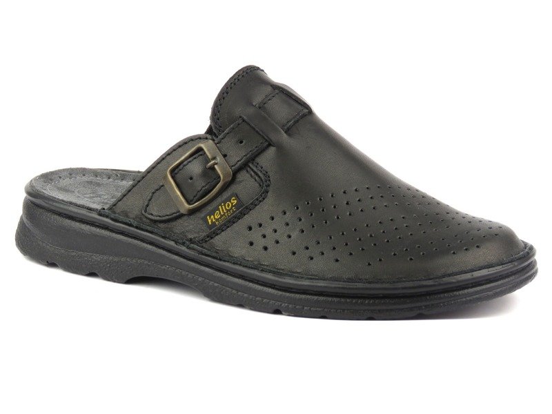 Herren-Flip-Flops des polnischen Herstellers HELIOS KOMFORT 011, schwarz