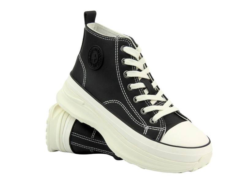 Hohe Damen-Sneaker – Big Star TT274026, weiß