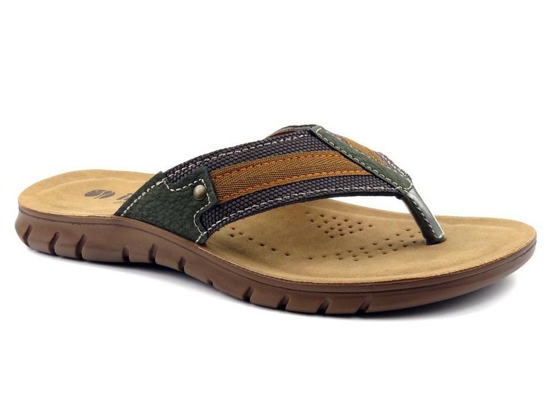 INBLU FO-28 Herren-Flip-Flops, dunkelbraun