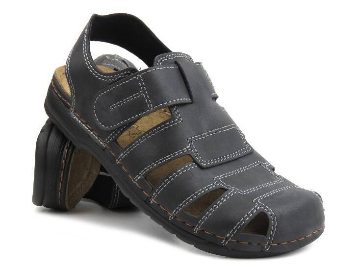 Inblu Herrensandalen 35-22 schwarz