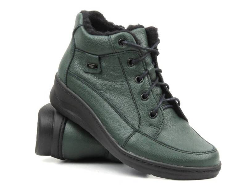 Isolierte Damen-Stiefeletten - HELIOS Komfort 553, grün2