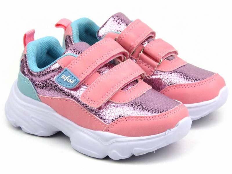 Kinder-Sneaker mit Klettverschluss – BEFADO 516Y108, rosa