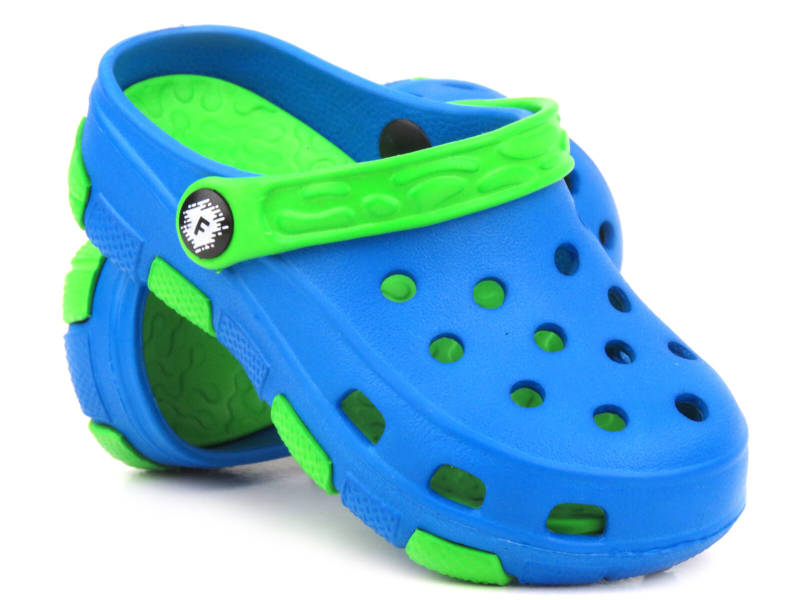 Kinderclogs - Realpaks PF-401, blau und grün