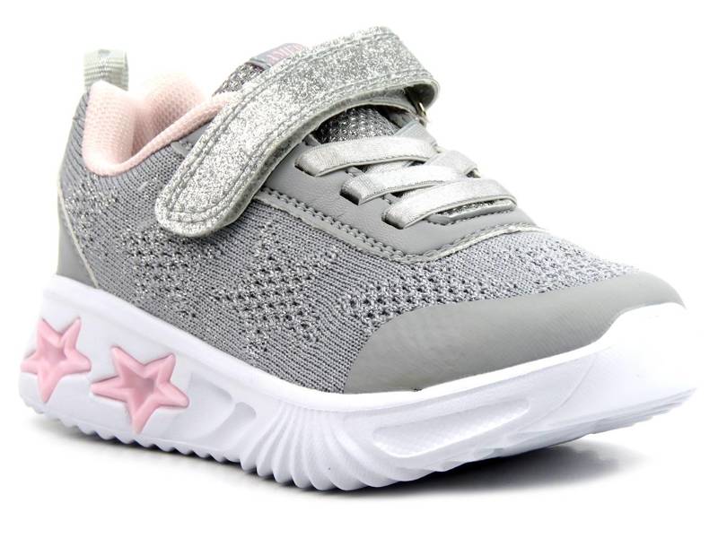 Kindersportschuhe mit Sternen - AMERICAN CLUB ES69/22, grau