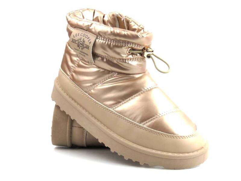 Knöchelhohe Schneestiefel für Damen – Lee Cooper LCJ-23-44-1965L, Gold