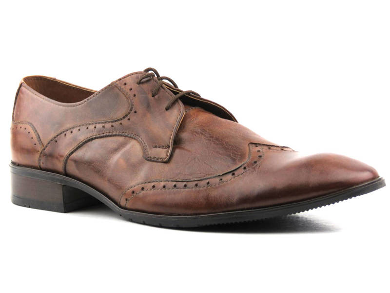 Leder-Herren-Brogues MOSKŁA A118, braun