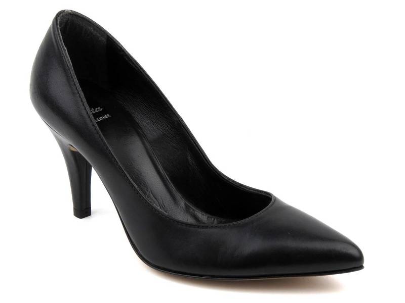 Lederpumps mit hohen Absätzen - Bata 33889, schwarz