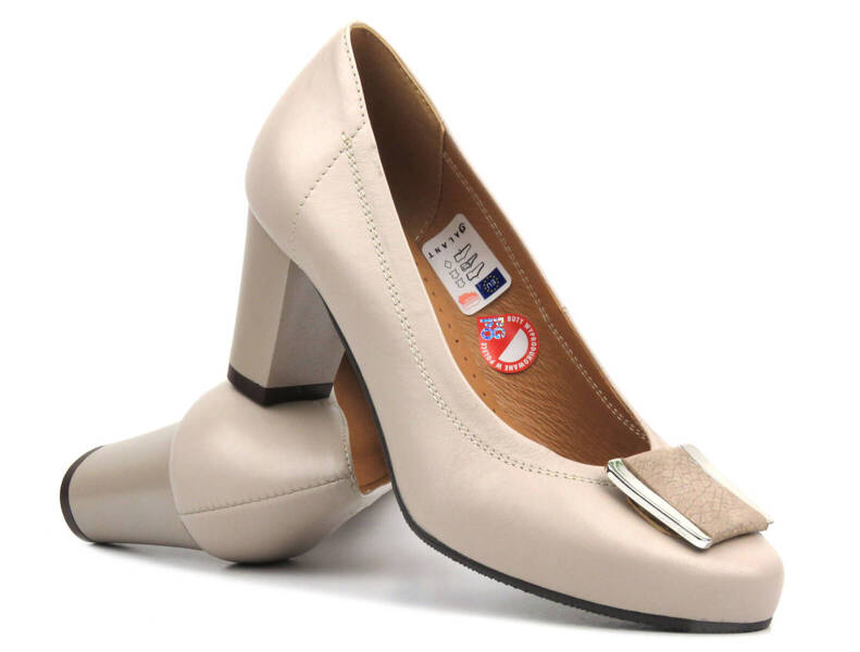 Lederpumps mit hohen Absätzen - GALANT 1021, beige