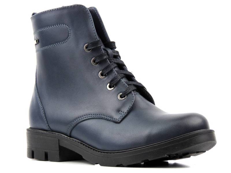 Lederstiefel, Damenstiefel - HELIOS Komfort 532, Marineblau