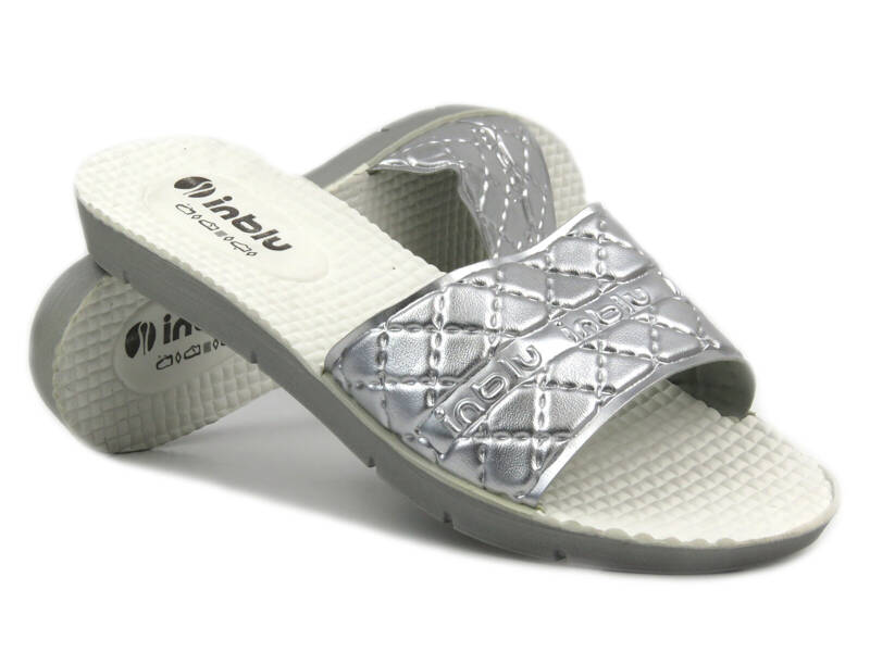 Leichte Damen-Flip-Flops - INBLU 26, Silber