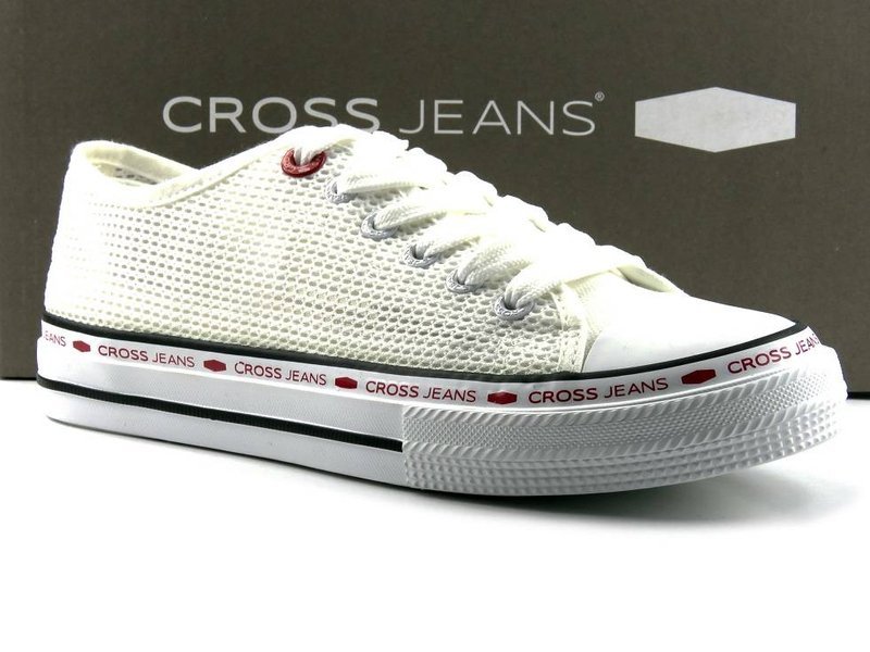 Luftige Damen-Sneaker für Frühling und Sommer - Cross Jeans FF2R4016C, weiß