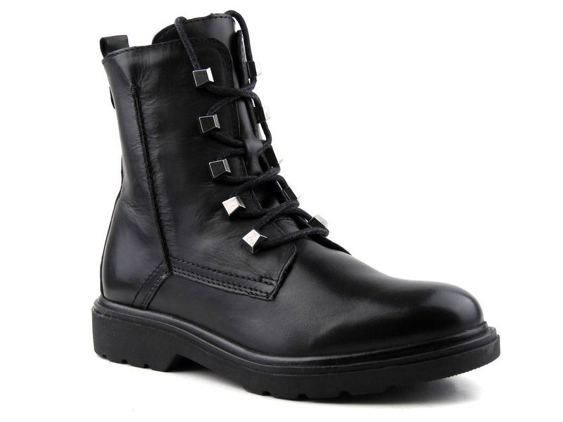 Marco Tozzi 25276 Damen-Lederstiefelette, Schwarz