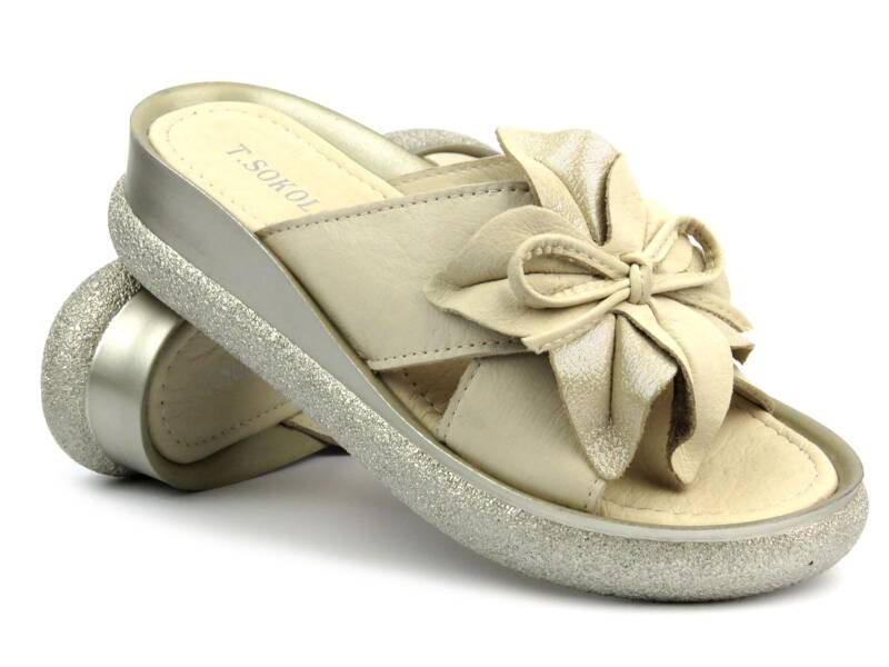 Medizinische Flip-Flops für Damen mit Kork-Einlegesohle – Inblu VR7B, weiß