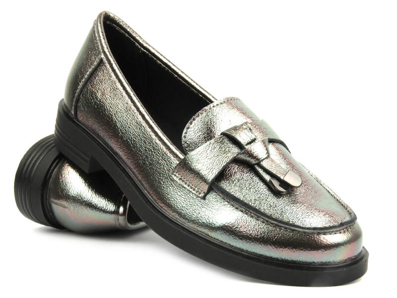 Potocki 24-12369 Damenschuhe und Slipper, Metallic