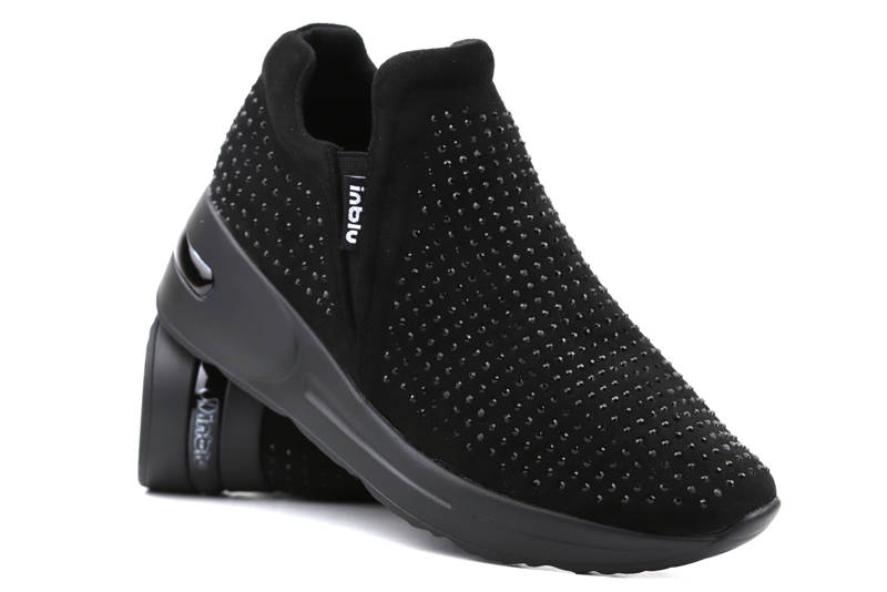 Slip-on-Sportschuhe für Damen – INBLU IN001310, schwarz