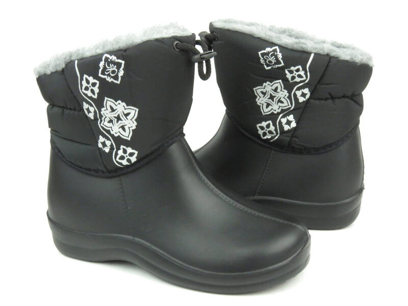 Warme Damen-Schneestiefel - Realpaks D-335, schwarz