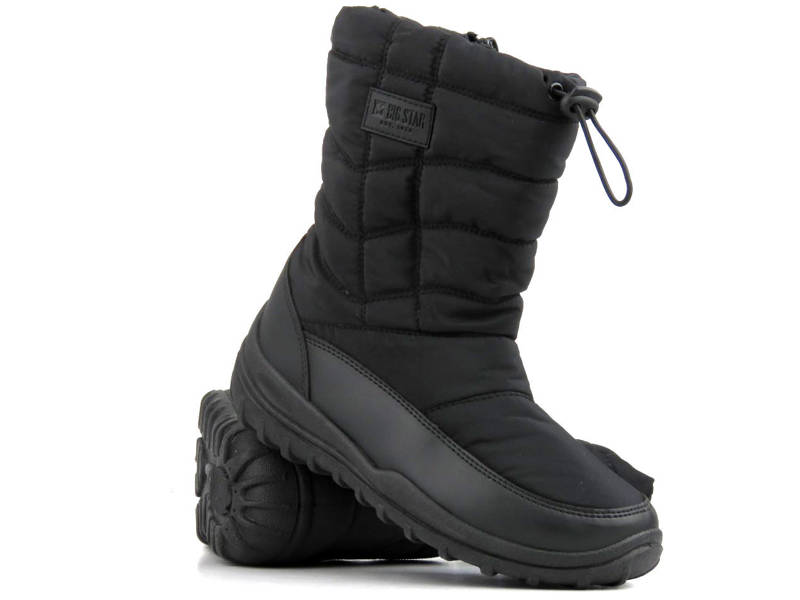 Warme, hohe Damen-Schneestiefel - BIG STAR KK274599, schwarz