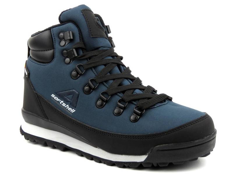 Winter-Trekkingstiefel für Damen – AMERICAN CLUB WT61/21(22), Marineblau