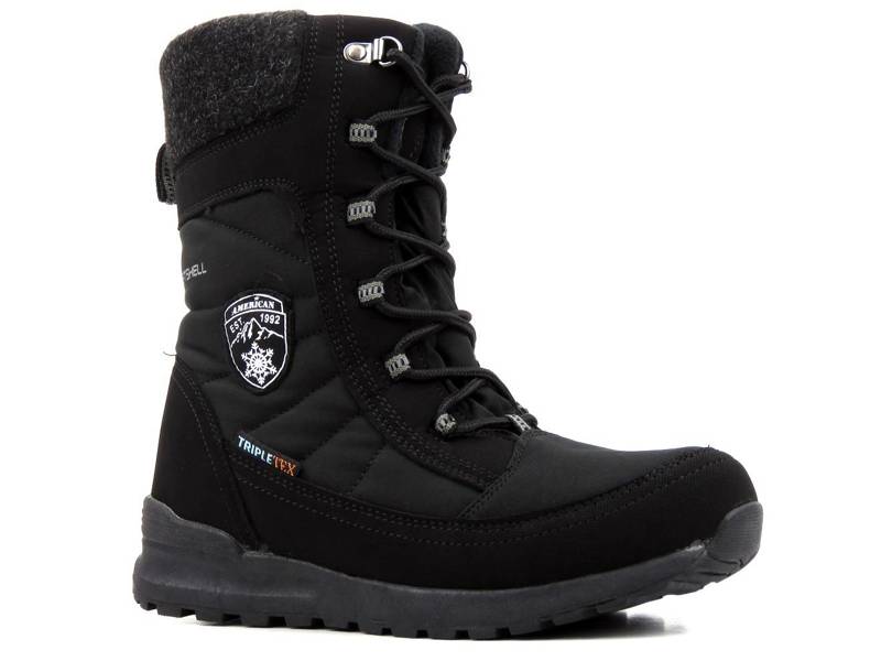 AMERICAN CLUB SN23/23 hohe Damen-Schneestiefel, Softshell und Tripletex