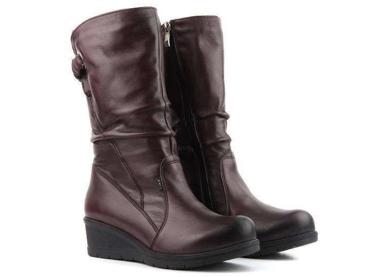 AXEL 4466 Damen-Keilstiefel, rot