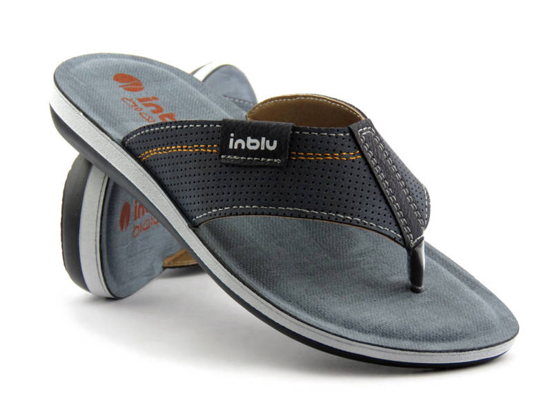 Bequeme Herren-Flip-Flops INBLU DA-21, Marineblau