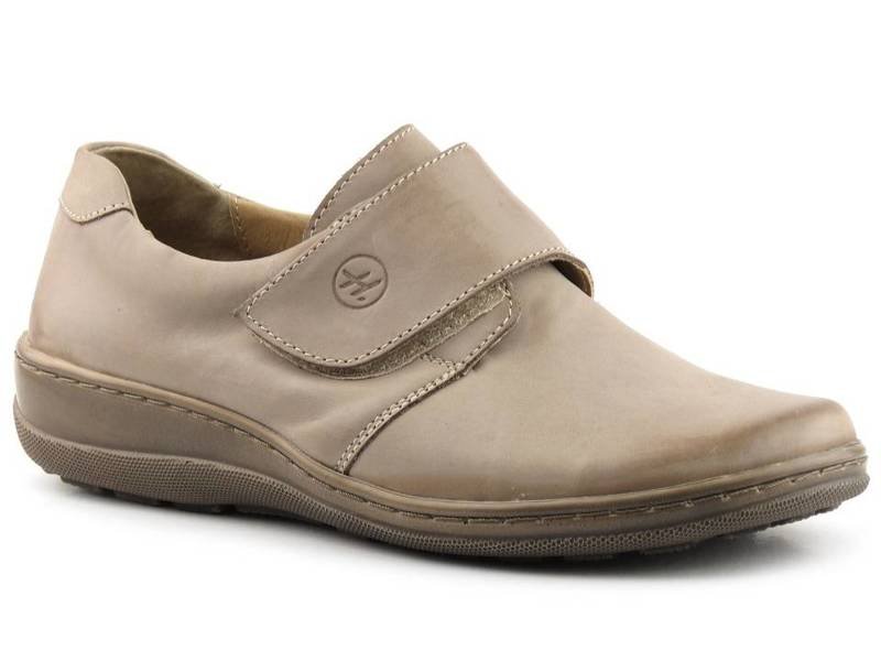 Bequemer Damenschuh mit breiterem Schaft - HELIOS Komfort 382-2, beige