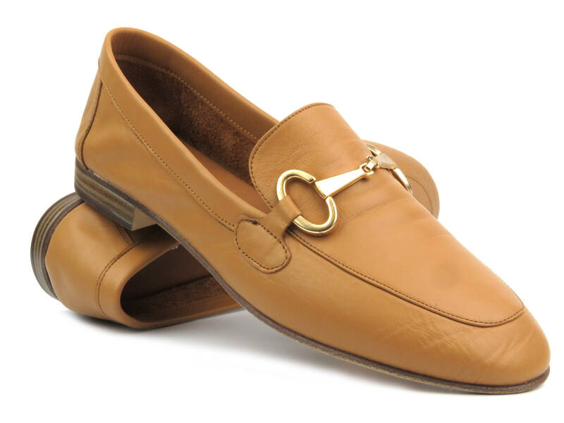 Damen-Loafer mit Goldverzierung – VENEZIA E246, schwarz