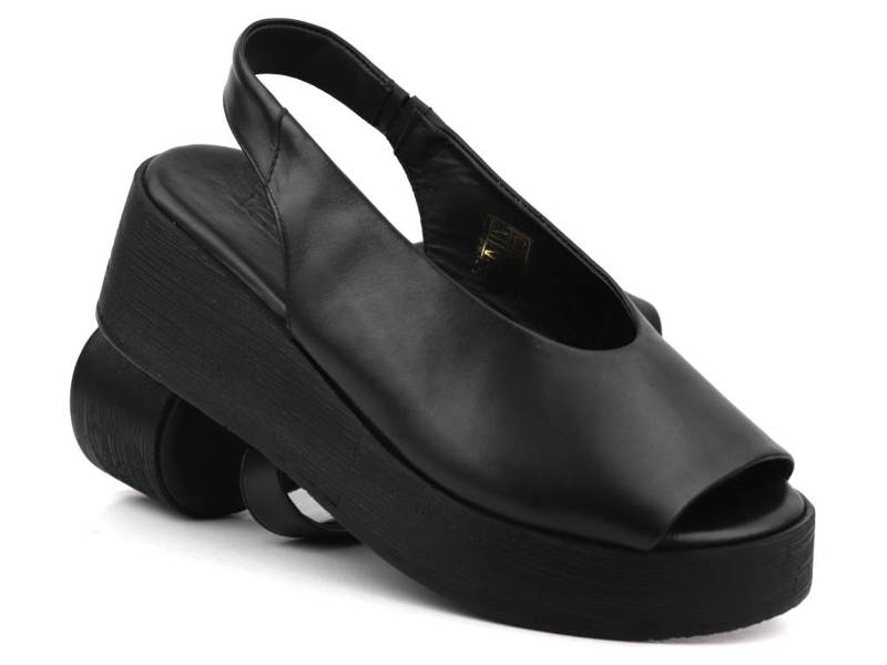 Damen-Plateau- und Keilsandalen – VENEZIA 9116-3 929, schwarz