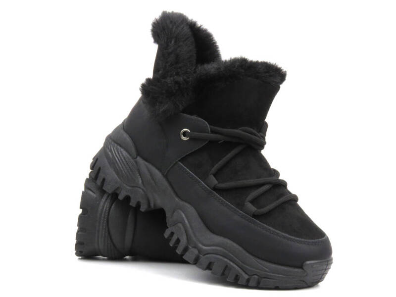 Damen-Schneestiefel – NEWS 23BT26-6534, schwarz