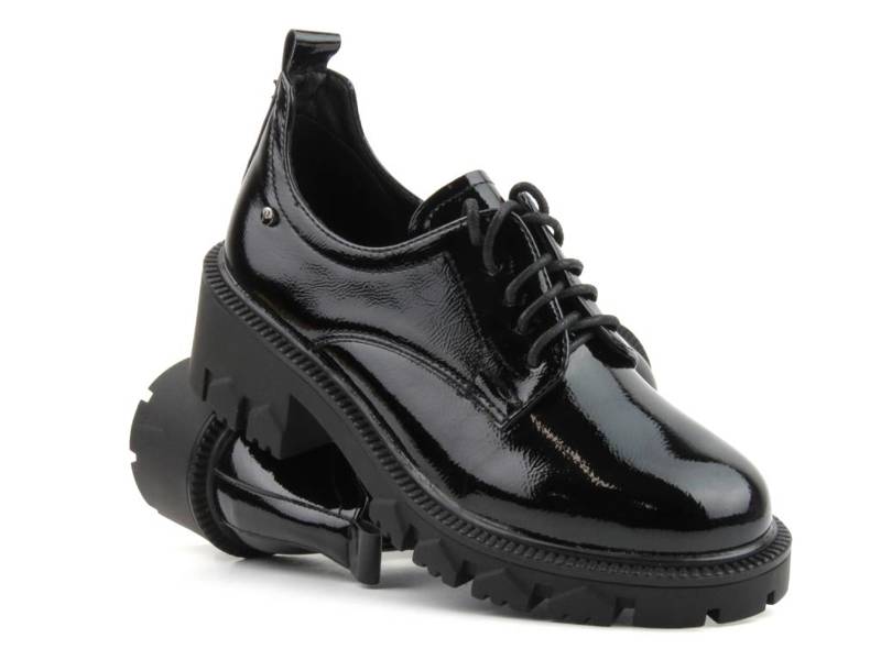 Damen-Schnürschuhe - Potocki 23-21068, schwarz