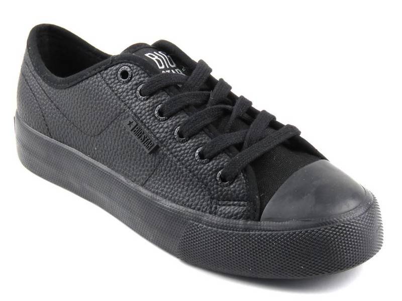 Damen-Sneaker aus ökologischem Leder – Big Star GG274099, schwarz