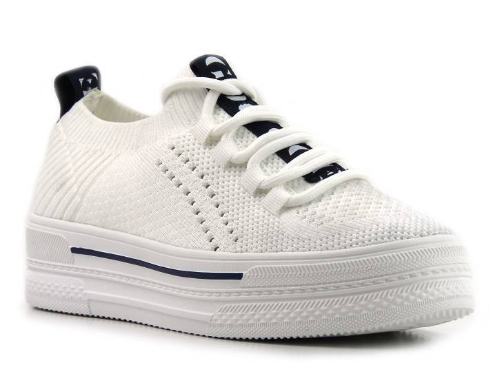 Damen-Sneaker aus weichem Stoff – GOE JJ2N4164, weiß