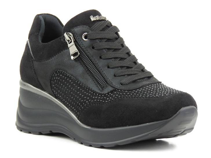 Damen-Sneaker mit Keilabsatz – INBLU IN001299, schwarz