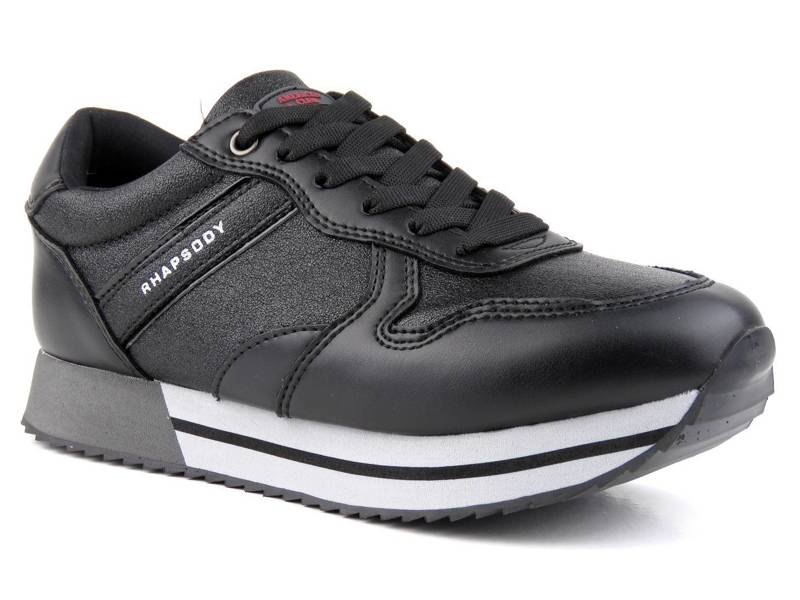 Damen-Sportschuhe, Sneakers AMERICAN CLUB RH 25/21, schwarz