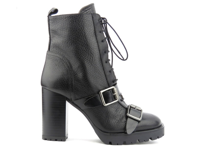 Damen-Stiefeletten mit hohem Absatz – Venezia 4746, schwarz