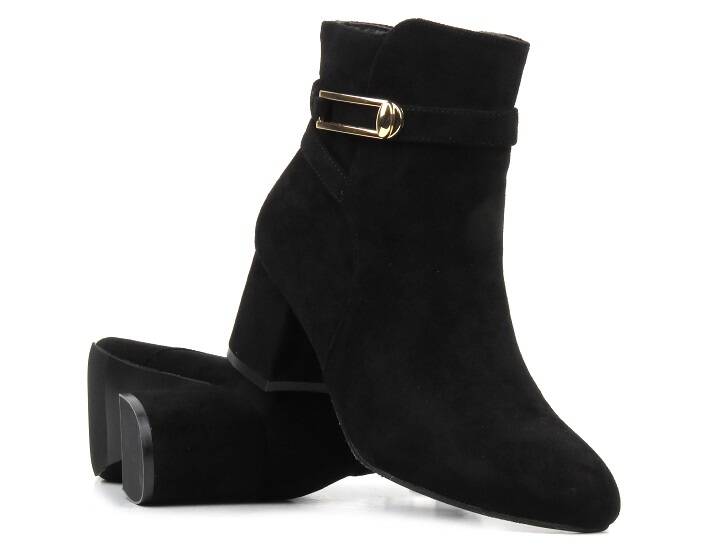 Damen-Stiefeletten mit hohen Absätzen – Jezzi 23BT35-6425, schwarz