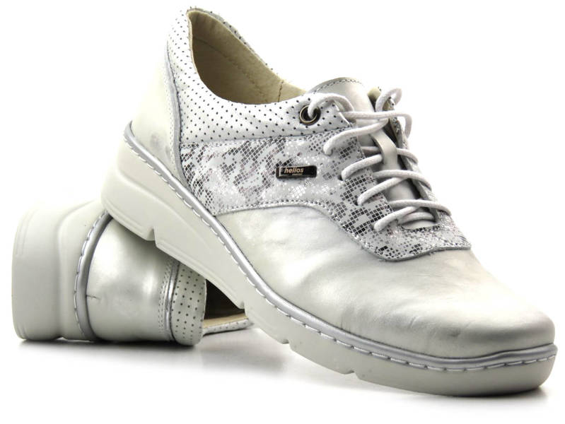 Damenschuhe, Turnschuhe aus polnischer Produktion - HELIOS Komfort 396, Silber