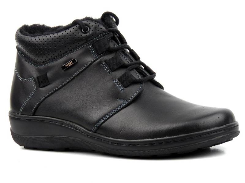 Damenstiefeletten mit Naturwolle - HELIOS Komfort 521, schwarz