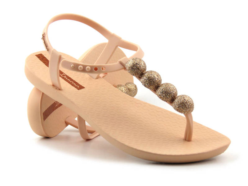 Elegante Damensandalen mit glänzenden Kugeln – Ipanema 26751, rosa