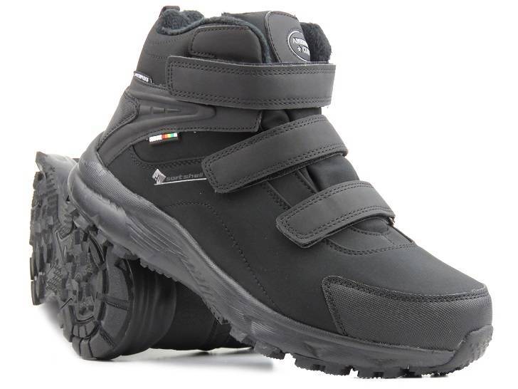 Herren-Schneestiefel, Stiefel, Trekkingstiefel – AMERICAN CLUB Softshell HL21/23, schwarz