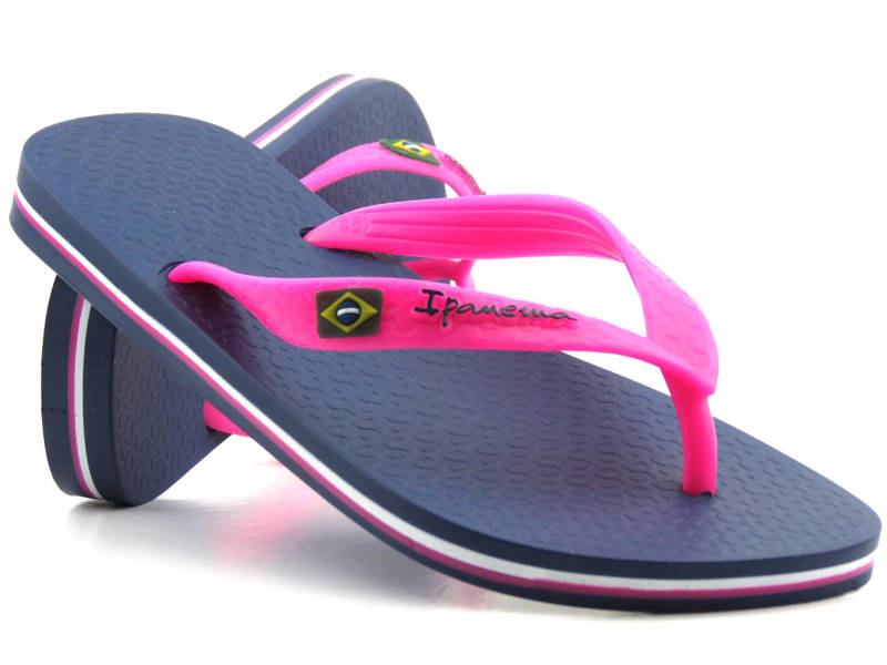 IPANEMA 80408 Damen-Gummi-Flip-Flops, blau und rosa