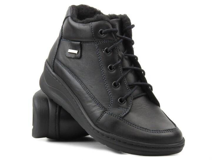 Isolierte Damen-Stiefeletten - HELIOS Komfort 553, schwarz